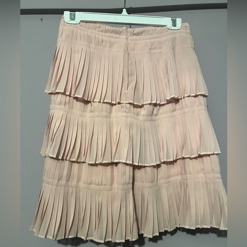 Vintage Tristan & Iseut Pleated Chiffon Skirt - Picture 3 of 6